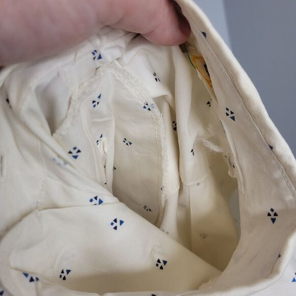 VINTAGE 90s shirt white printed cotton button up top M - Picture 11 of 11